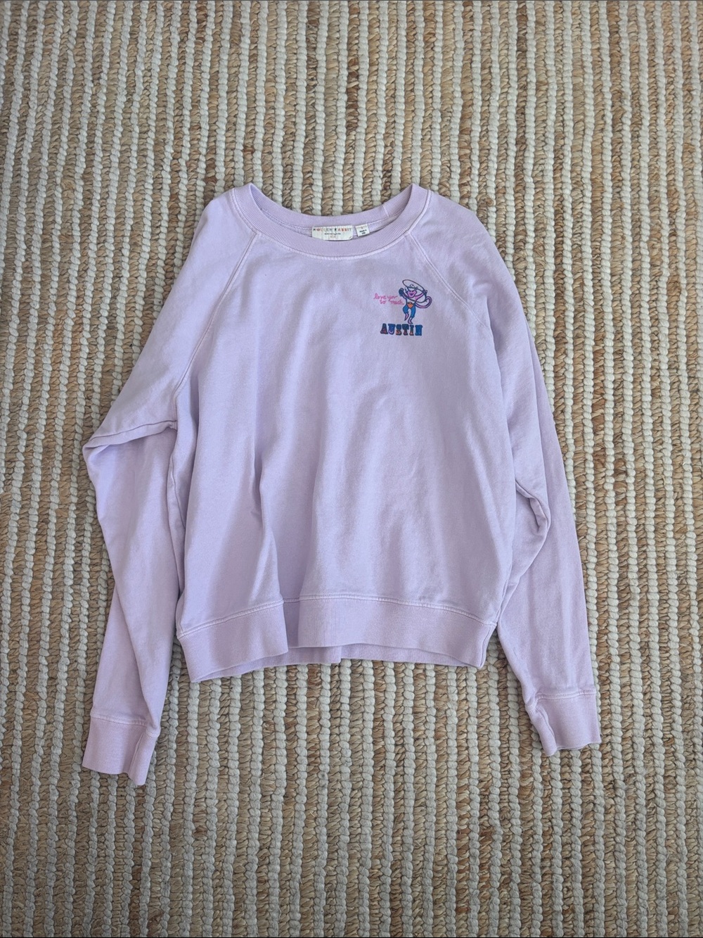 Roller Rabbit Lavender Austin Crewneck Sweatshirt